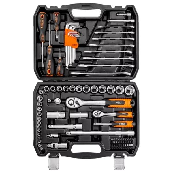 Набор головок торцевых NEO Tools 10-206 Количество в наборе: 100 шт. photo 2