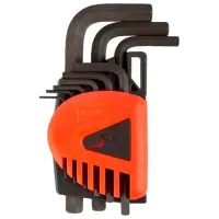 Набор шестигранных ключей тип "L" Jetech 022J609 Количество в наборе: 9 шт.