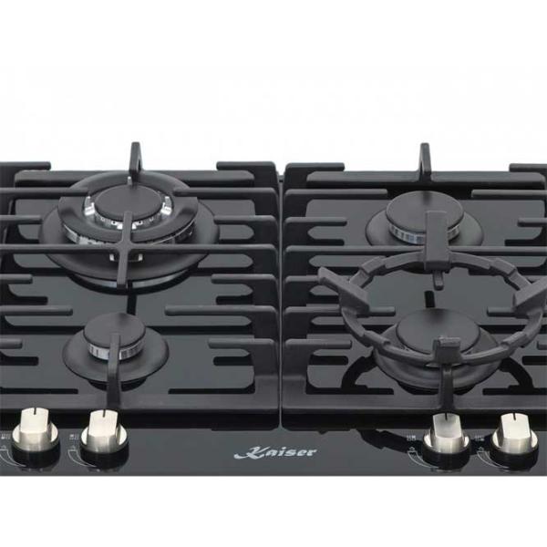 Plită încorporabilă pe gaz Kaiser KCG 6380 Turbo Sticlă călită/ Black photo 3 Plită încorporabilă pe gaz Kaiser KCG 6380 Turbo Sticlă călită/ Black photo 3
