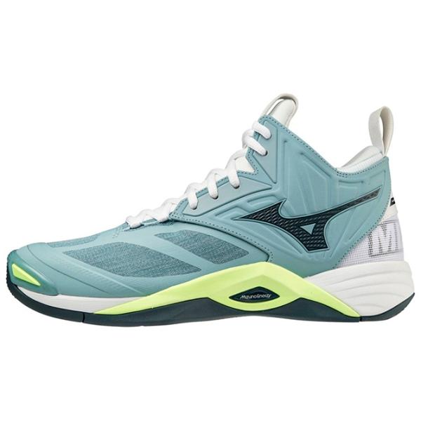 Adidași pentru bărbați Mizuno Wave Momentum 2 mid 50/ Blue photo 1