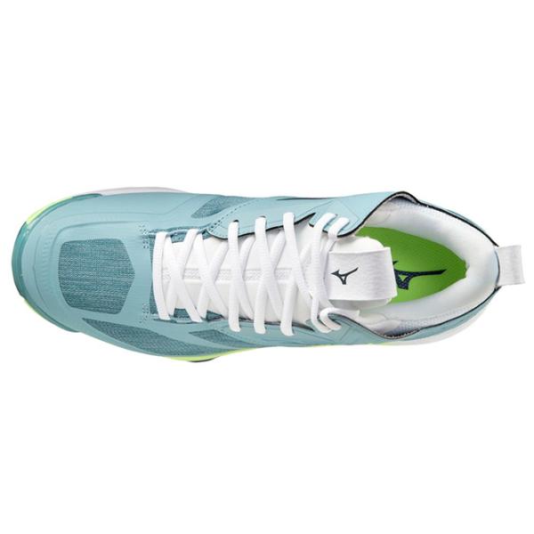 Adidași pentru bărbați Mizuno Wave Momentum 2 mid 50/ Blue photo 3