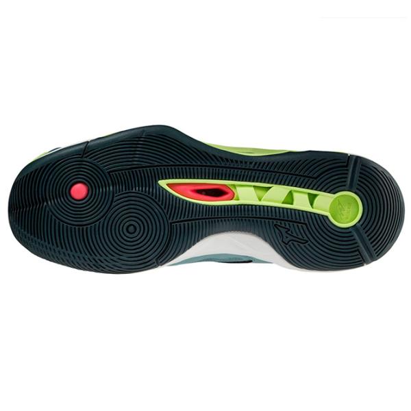 Adidași pentru bărbați Mizuno Wave Momentum 2 mid 50/ Blue photo 4