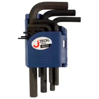 Набор шестигранных ключей тип "L" Jetech 024J009 Количество в наборе: 9 шт.