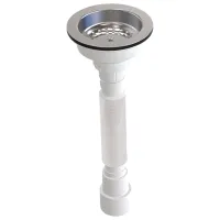 Sifon pentru lavoar Metline L312-50 39 mm/ Polipropilenă