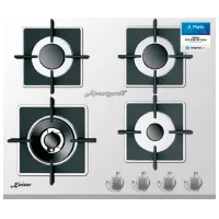 Plită încorporabilă pe gaz Kaiser KCG 6382 W Turbo Sticlă călită/ White