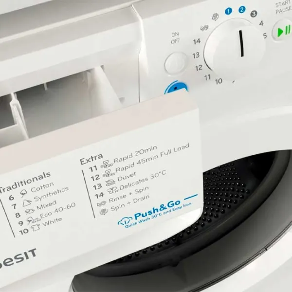 Стиральная машина Indesit BWE 81295X WV EE 8 кг / 1200 об/мин / Белый photo 2