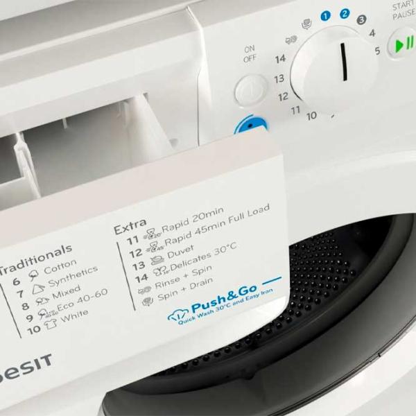 Стиральная машина Indesit BWE 81295X WV EE 8 кг / 1200 об/мин / Белый photo 2