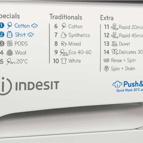 Стиральная машина Indesit BWE 81295X WV EE 8 кг / 1200 об/мин / Белый photo 3