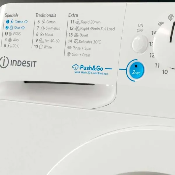 Стиральная машина Indesit BWE 81295X WV EE 8 кг / 1200 об/мин / Белый photo 4