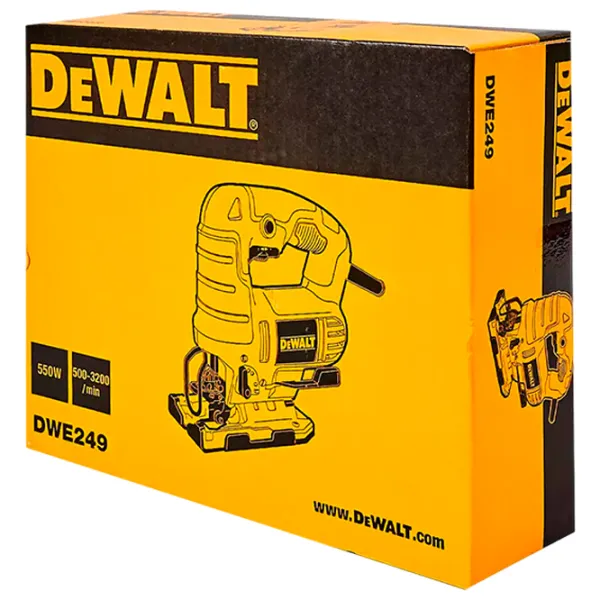Fierăstrău pentru decupat Dewalt DWE249 20 mm/ Yellow photo 6