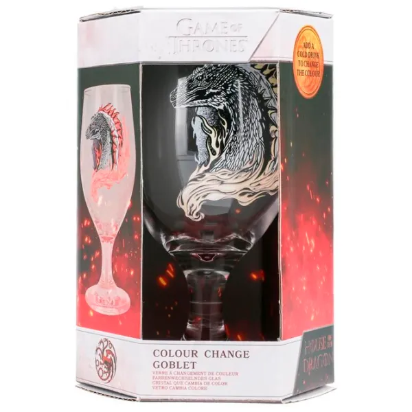 Pahar Paladone House Of The Dragon Colour Change Goblet 0.35l / Sticlă / Transparent photo 3