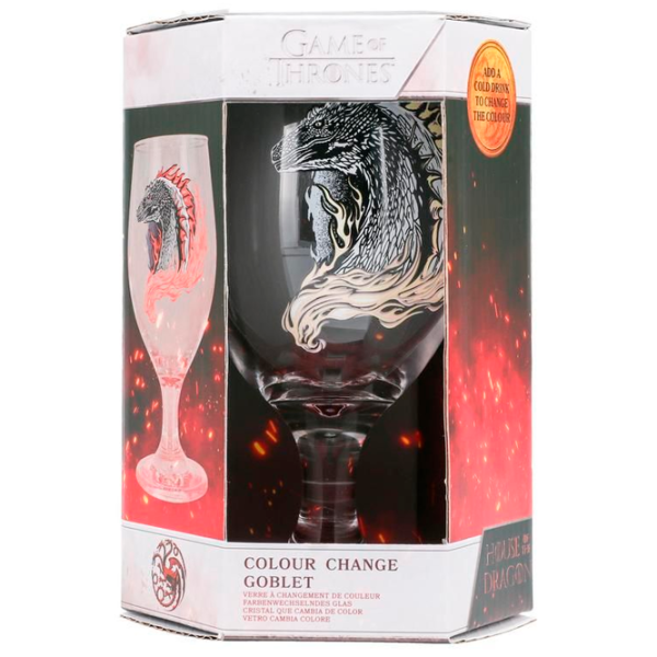 Pahar Paladone House Of The Dragon Colour Change Goblet 0.35l / Sticlă / Transparent photo 3