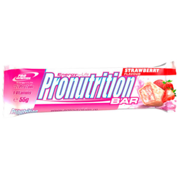 Batoane proteice Pro Nutrition Bar Сăpșuni (pn0154) 55 g photo 1 Batoane proteice Pro Nutrition Bar Сăpșuni (pn0154) 55 g photo 1