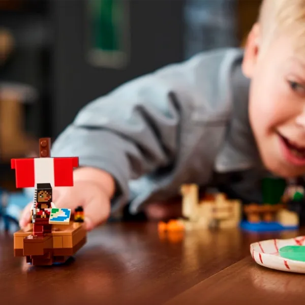 Constructor LEGO The Pirate Ship Voyage Navă/ Multicolor photo 8