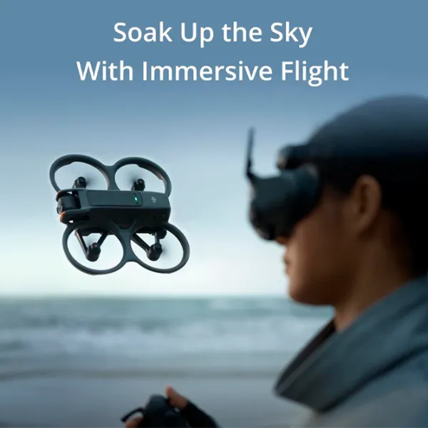 Dronă DJI Avata 2 Fly More Combo 1 Battery Personal / Gray photo 7