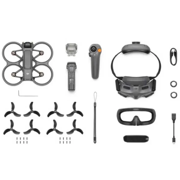 Dronă DJI Avata 2 Fly More Combo 1 Battery Personal / Gray photo 10