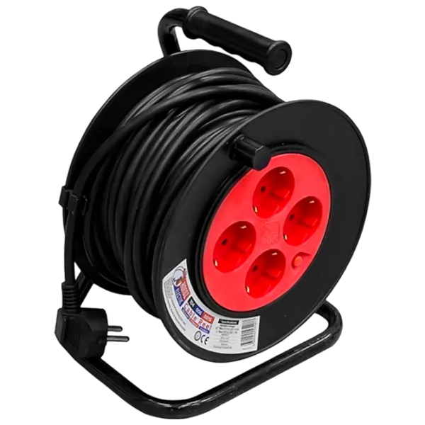 Удлинитель на катушке Hoteche 450051 15 м Black photo 1
