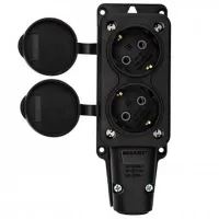Priză Rexant 111-112 250 V/ Type-F/ Black