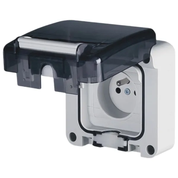 Розетка Scame 137.4407 250 В/ Type-E/ White photo 1 Розетка Scame 137.4407 250 В/ Type-E/ White photo 1