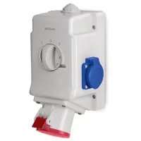 Fișă fixă Scame 513.16571DNS 220 - 400 V/ Type DIN/ White