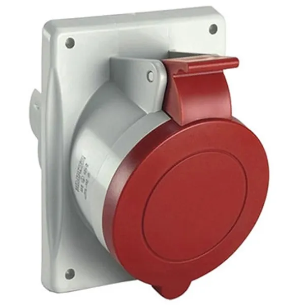 Fișă fixă Scame 413.3266 380 V/ Type DIN/ Gray photo 1