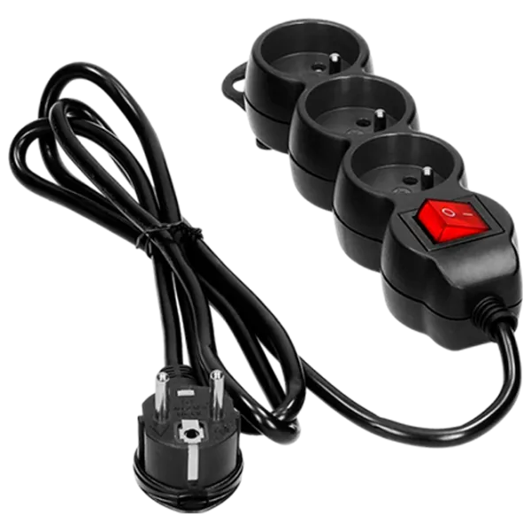 Удлинитель ORNO ORAE13146GSB15M 1.5 м Black photo 1 Удлинитель ORNO ORAE13146GSB15M 1.5 м Black photo 1
