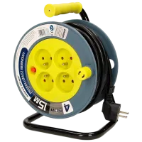 Удлинитель на катушке ORNO H05VV-F 15 м Серый