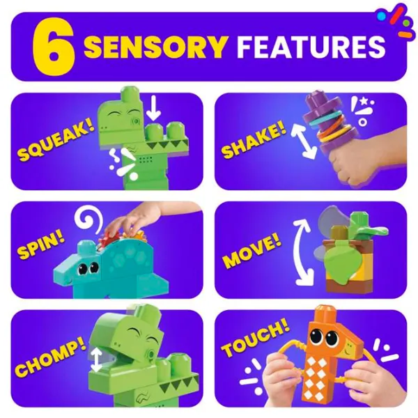 Конструктор Fisher Price Squeak'n Chomp Dinos Динозавр/ Разноцветный photo 5