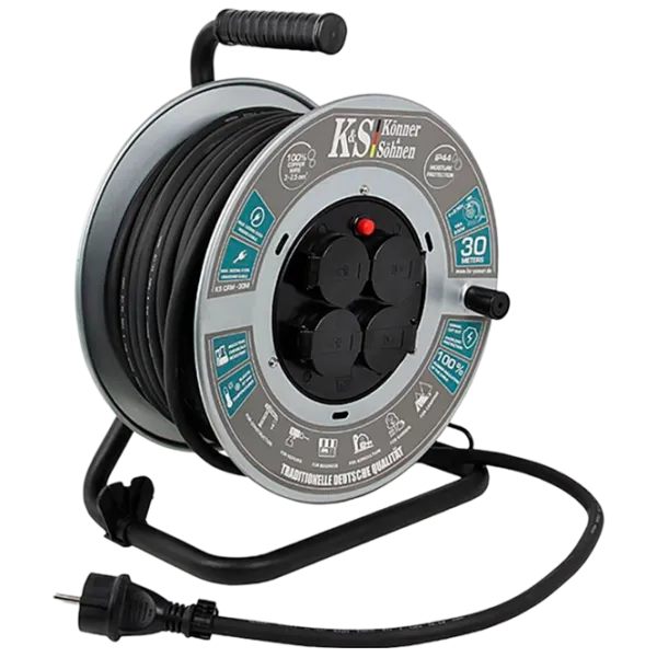 Удлинитель на катушке Könner & Söhnen CRM-30M 30 м Серый photo 1