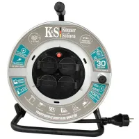 Prelungitor pe tambur Könner & Söhnen CRM-30M 30 m Gray photo 3
