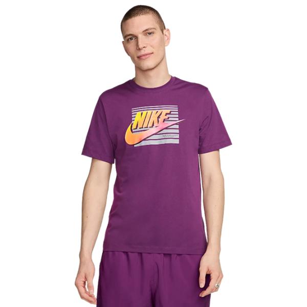 Футболка для мужчин Nike M Nsw Tee 6Mo Futura 100% хлопок/ Пурпурный photo 1