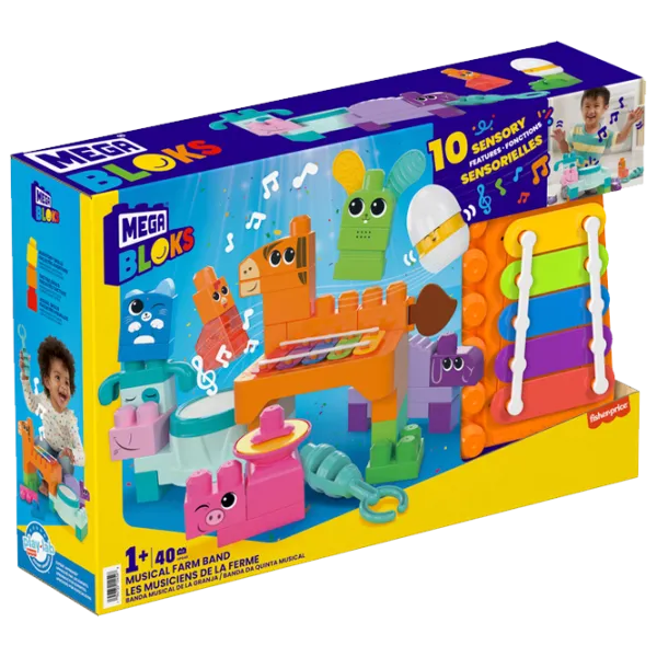 Конструктор Fisher Price Musical farm band Животные/ Разноцветный photo 1