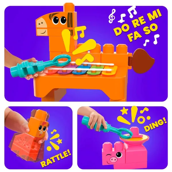 Конструктор Fisher Price Musical farm band Животные/ Разноцветный photo 4