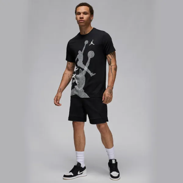 Tricou pentru bărbați Nike M Jordan Brand Ss Hbr Crew 100% bumbac/ Black photo 3