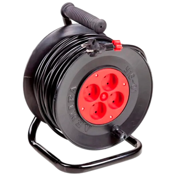 Удлинитель на катушке Lemira U16-01 25 м Black photo 1