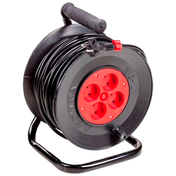 Удлинитель на катушке Lemira U16-01 25 м Black photo 1