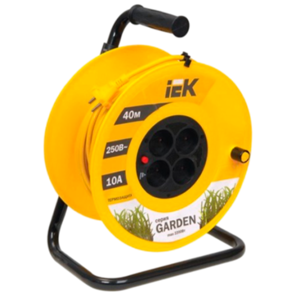 Prelungitor pe tambur IEK UK40 40 m Yellow photo 1