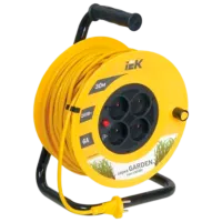 Удлинитель на катушке IEK Garden 30 м Желтый