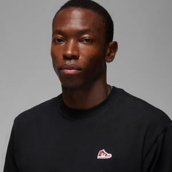 Футболка для мужчин Nike M Jordan Brand Sneaker Patch Ss Crew 100% хлопок/ Black photo 3