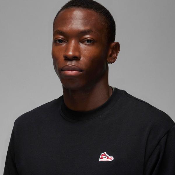 Футболка для мужчин Nike M Jordan Brand Sneaker Patch Ss Crew 100% хлопок/ Black photo 3