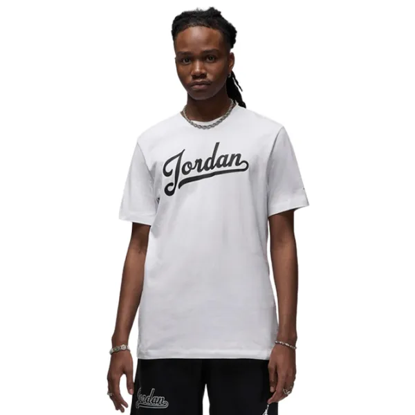 Tricou pentru bărbați Nike M Jordan Flight MVP Ss Crew 100% bumbac/ White photo 1