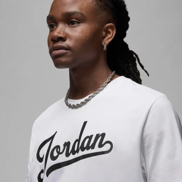 Футболка для мужчин Nike M Jordan Flight MVP Ss Crew 100% хлопок/ White photo 4