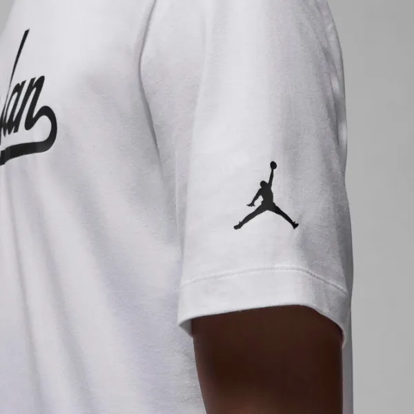 Футболка для мужчин Nike M Jordan Flight MVP Ss Crew 100% хлопок/ White photo 5