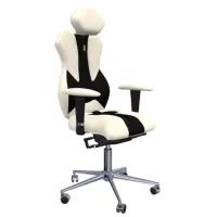Офисное кресло Kulik System Royal ЭКО Кожа/ White Черный