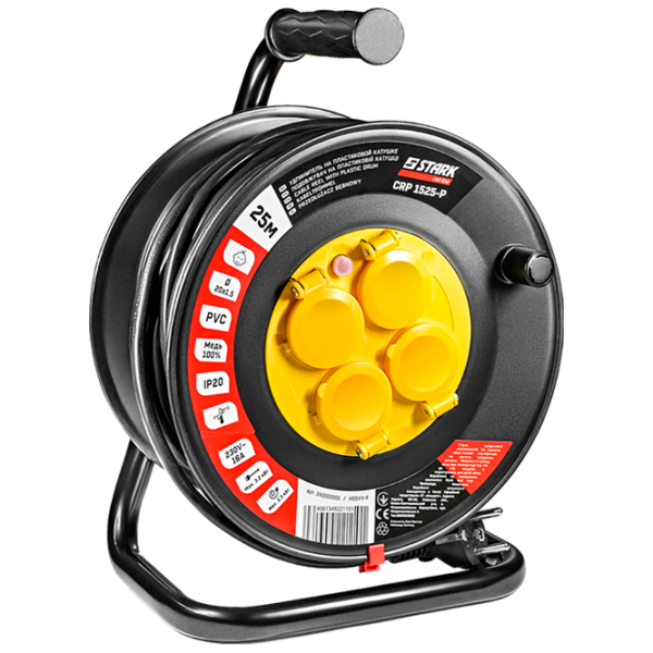 Prelungitor pe tambur Stark CRP 1525-P 25 m Black photo 2
