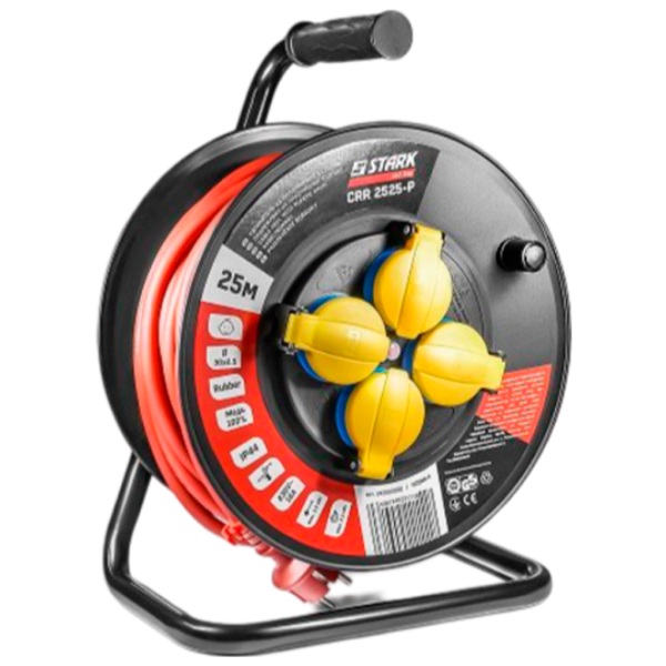 Удлинитель на катушке Stark CRP 2525-P 25 м Красный photo 2