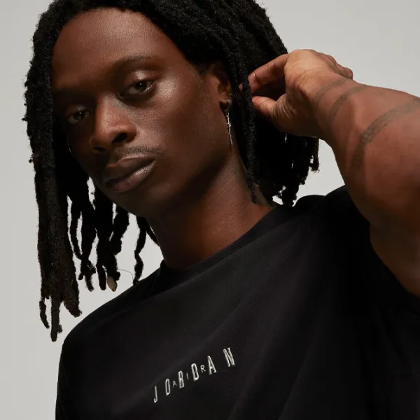 Tricou pentru bărbați Nike M Jordan Emb Jordan Air Crew 100% bumbac/ Black photo 4