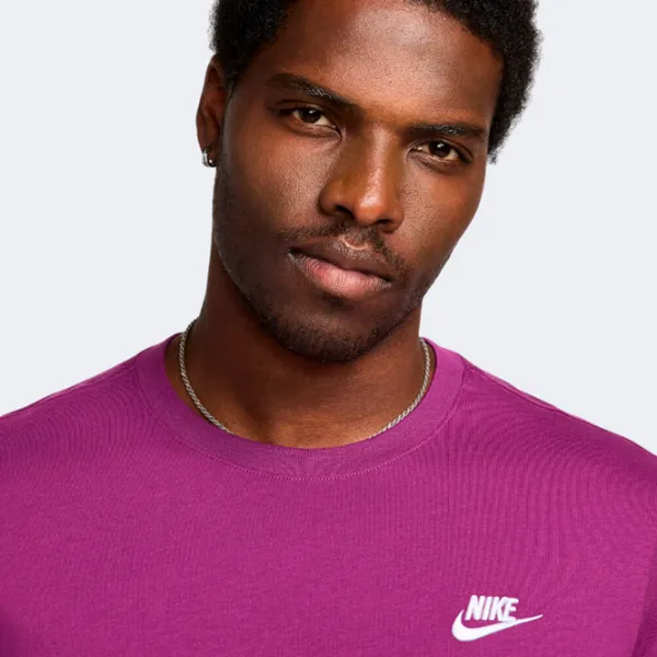 Tricou pentru bărbați Nike M NSW CLUB TEE 100% bumbac/ Purple photo 4