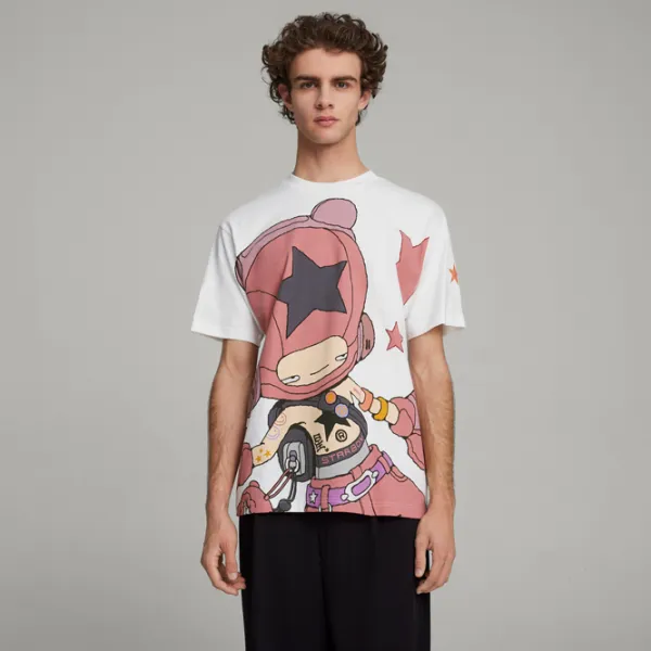 Tricou pentru bărbați Puma X Yamepi Graphic Tee 100% bumbac/ White photo 3