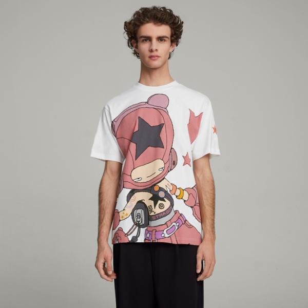 Tricou pentru bărbați Puma X Yamepi Graphic Tee 100% bumbac/ White photo 3